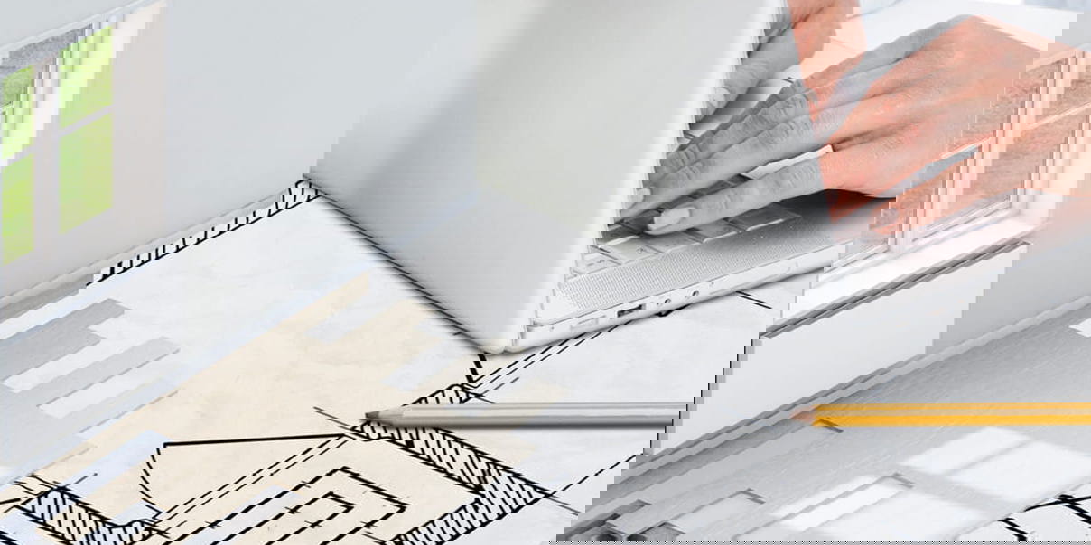 UFH planning on a laptop