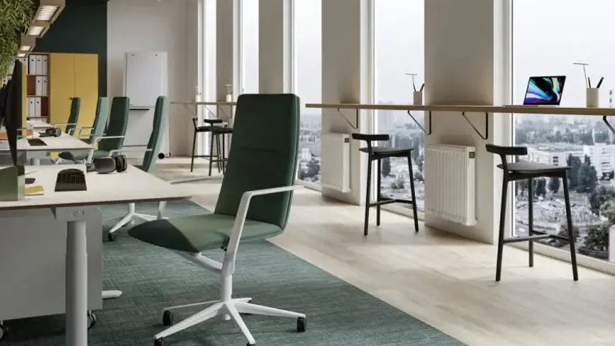 Renovation of offices with radiators