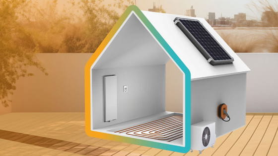 House with electric heating solutions fitted