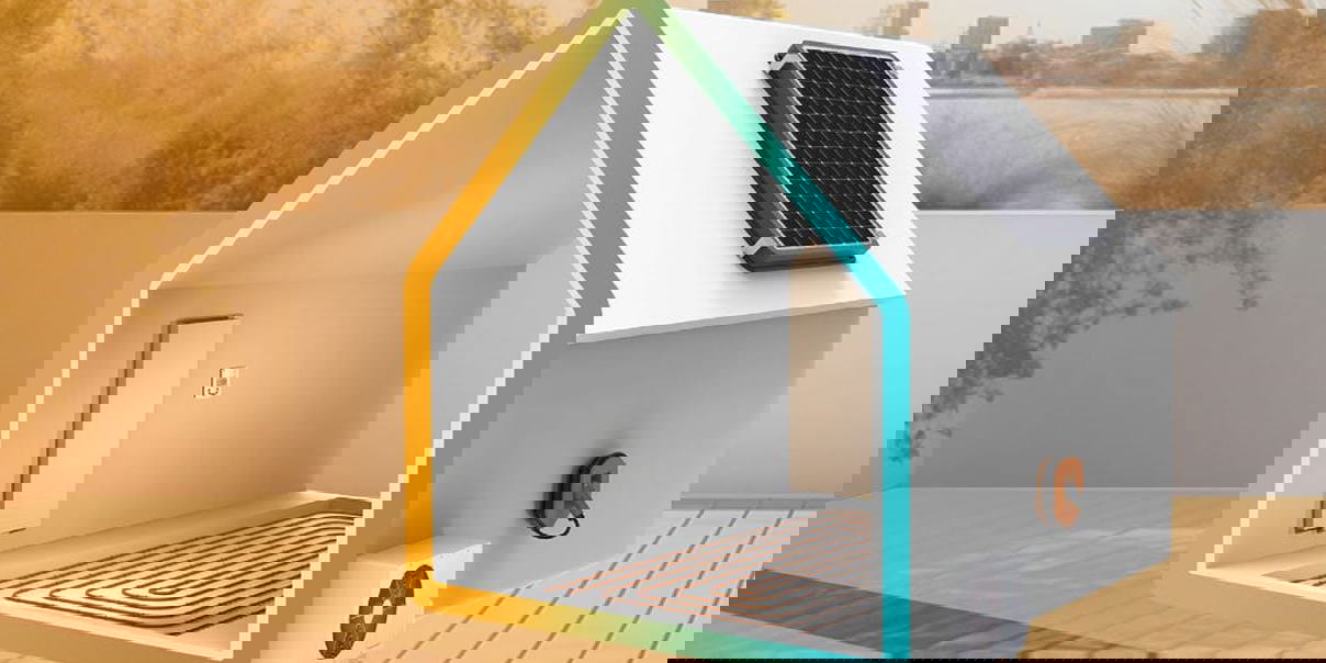 House with electric heating solutions fitted